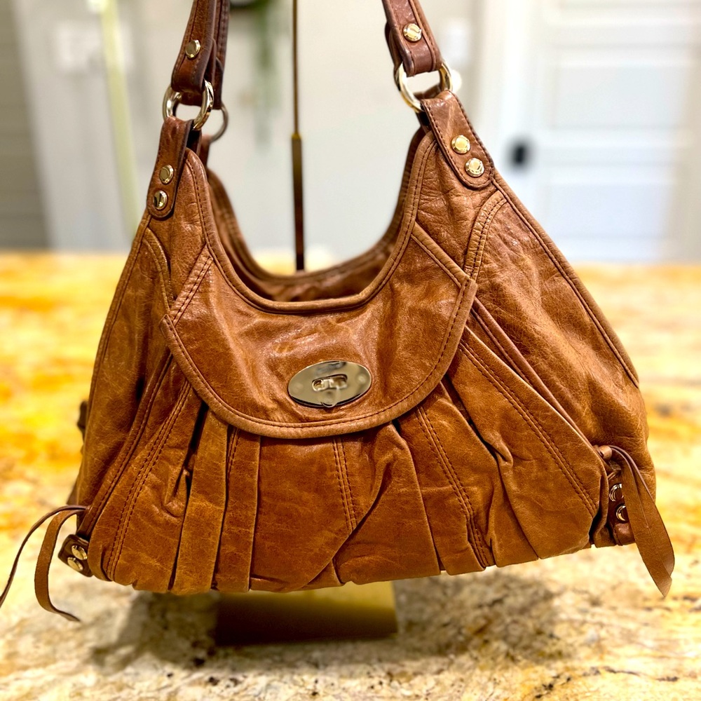 Junior Drake brown leather purse